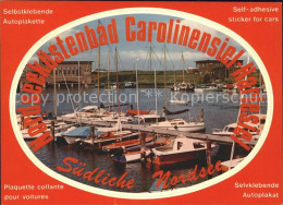 71913563 Carolinensiel-Harlesiel Ostfriesland Hafen Boote Autoplakat Carolinensi - Wittmund