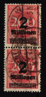 Deutsches Reich 309 A Wb Gestempelt Enkrechtes Paar Geprüft Infla #JX925 - Other & Unclassified