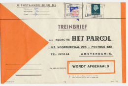 Treinbrief Winterswijk - Amsterdam 1963 - Ohne Zuordnung