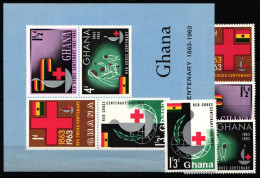 Ghana 1445-148 A Und Block 8 Postfrisch #KA441 - Ghana (1957-...)