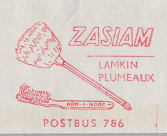 Meter Cover Netherlands 1958 Toothbrush - Feather Duster - Brush Factory - Medicine