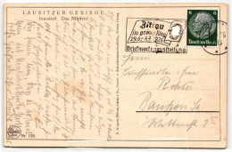 Deutsches Reich 516 Auf Postkarte Briefmarkenausstellung Zittau #KD162 - Other & Unclassified