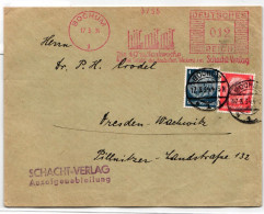 Deutsches Reich Auf Brief Freistempler Schacht Verlag #KD548 - Other & Unclassified