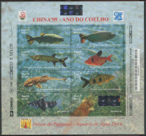 Brasil:Brazil:Unused Sheet Fishes, 1999, MNH - Poissons