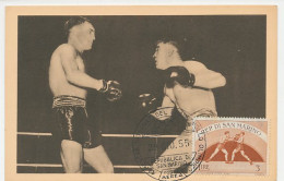 Maximum Card San Marino 1955 Boxing - Altri & Non Classificati