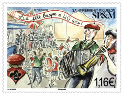 Saint-Pierre & Miquelon  - 2024 - Timbre - La Fête Basque A 40 Ans - MNH ** - Neuf - New - - Unused Stamps