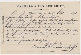Briefkaart G. 27 Particulier Bedrukt Vlaardingen - Duitland 1892 - Entiers Postaux
