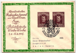 Österreich Als Ganzsache 1. Philatelistische Werbewoche Graz 1947 #KD276 - Sonstige & Ohne Zuordnung