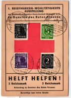 Alliierte Besetzung 912 U.a. Auf Ausstellungskarte 1. Briefmarken... #KD365 - Autres & Non Classés