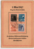 Alliierte Besetzung 943 U.a. Auf Ausstellungskarte 1. Mai 1947 #KD370 - Altri & Non Classificati