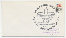 Cover / Postmark USA 1982 75th Anniversary Of Scouting - Altri & Non Classificati