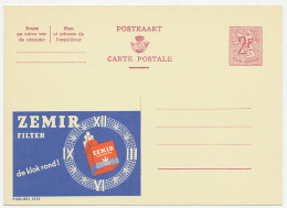 Publibel - Postal Stationery Belgium 1959 Cigarette - Zemir - Clock - Tobacco