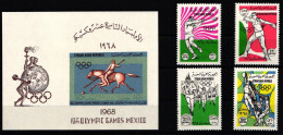 Syrien 1045-1048 Und Block 45 Postfrisch Olympische Spiele #KO150 - Altri & Non Classificati