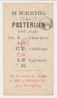 Env.G. 1 Part. Bedrukt Amsterdam 1883 Busligting - Hof Apotheek - Storia Postale