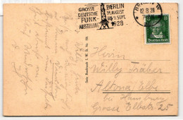 Deutsches Reich 389 Auf Postkarte Berliner Postgeschichte #KD561 - Andere & Zonder Classificatie