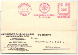 Deutsches Reich Auf Brief Freistempler Giulini #KD518 - Andere & Zonder Classificatie