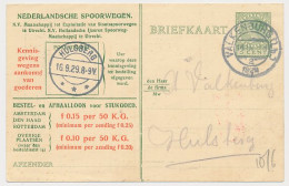 Spoorwegbriefkaart G. NS216 F - Valkenburg - Hulsberg 1929 - Ganzsachen