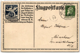 Bayern Auf Postkarte Privatganzsache Flugpost #KD316 - Postal  Stationery