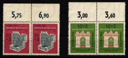 BRD Bund 171-172 Postfrisch Als Waagerechte Paare Mit Oberrand #KM531 - Unused Stamps