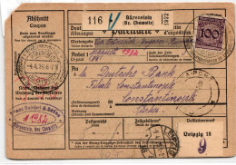 Deutsches Reich 343, 368 Auf Paketkarte, Wintersportplatz Bärenstein #KD180 - Autres & Non Classés