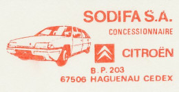 Specimen Meter Sheet France 1985 Car - Citroën  - Coches