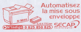 Meter Cover France 2003 Envelope Sealing Machine - Secap - Unclassified