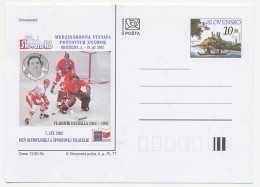 Postal Stationery Slovakia 2002 Ice Hockey Bratislava  - Wintersport (Sonstige)
