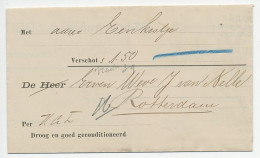 Amsterdam - Rotterdam 1896 - Begeleidingsbrief - Kargadoors SMN - Covers & Documents