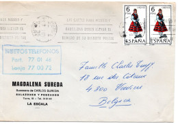 79673 - Spanien - 1969 - 2@6Ptas Trachten Orense LA ESCALA -> Belgien - Storia Postale