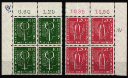 BRD Bund 217-218 Postfrisch Als 4er Einheit Eckrand #KM539 - Unused Stamps
