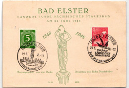 Alliierte Besetzung 915, 945 Auf Ausstellungskarte Bad Elster #KD362 - Other & Unclassified