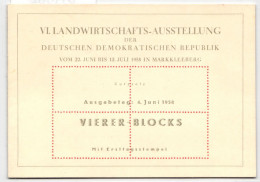 DDR 629-630 Auf Ausstellungskarte VI. Landwirtschafts-Ausstellung #KD385 - Other & Unclassified