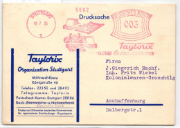 Deutsches Reich Auf Postkarte Freistempler Taylorix #KD521 - Autres & Non Classés
