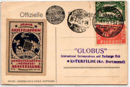 Deutsches Reich 111-112 Auf Postkarte IBANA 1921 #KD292 - Autres & Non Classés