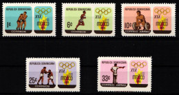 Dominikanische Rep. 913-917 Postfrisch Olympische Spiele 1968 Mexico #KO107 - Other & Unclassified
