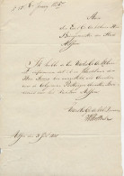 Locaal Te Assen 1835 - Betreffende Postwagendienst Bouricius - Zonder Classificatie
