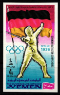 Jemen Königreich 520B Postfrisch Olympische Spiele 1968 Mexiko #KO189 - Other & Unclassified