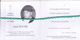 Juul Pluym, O.L.V. Waver 1908, Lier 2009. Honderdjarige. Foto - Overlijden