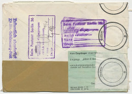 Damaged Mail Cover Netherlands - Germany 1976 Received Damaged - Officially Sealed - Label / Seal - Non Classificati