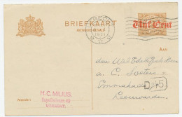 Briefkaart G. 108 I A.krt. Utrecht - Leeuwarden 1921 - Ganzsachen