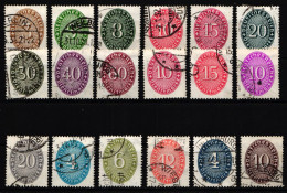 Deutsches Reich Dienstmarken 114-131 Gestempelt #KP024 - Dienstzegels