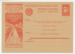 Postal Stationery Soviet Union 1934 Road Construction - Andere & Zonder Classificatie