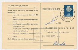 Arbeidslijst G. 37 Goes - Breda 1966 - Postal Stationery