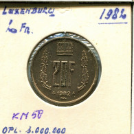 20 FRANCS 1982 LUXEMBOURG Pièce #AT247.F.A - Lussemburgo