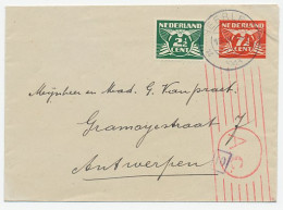 Envelop Met Bijfr. Heerlen - Antwerpen 1943  - Non Classés