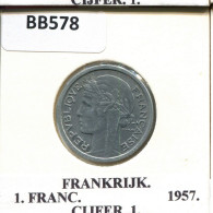 1 FRANC 1957 FRANCE Coin #BB578.U.A - 1 Franc