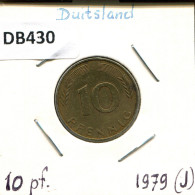 10 PFENNIG 1979 J WEST & UNIFIED GERMANY Coin #DB430.U.A - 10 Pfennig