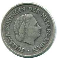 1/4 GULDEN 1963 NIEDERLÄNDISCHE ANTILLEN SILBER Koloniale Münze #NL11209.4.D.A - Niederländische Antillen