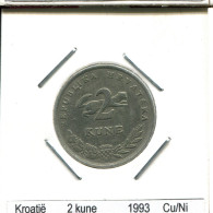 2 KUNE 1993 CROACIA CROATIA Moneda #AS562.E.A - Kroatië