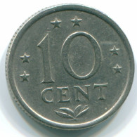 10 CENTS 1971 ANTILLAS NEERLANDESAS Nickel Colonial Moneda #S13426.E.A - Niederländische Antillen